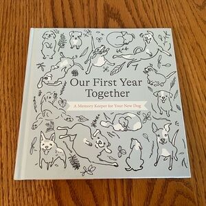 Our First Year Together Dog Memory Book - Gray